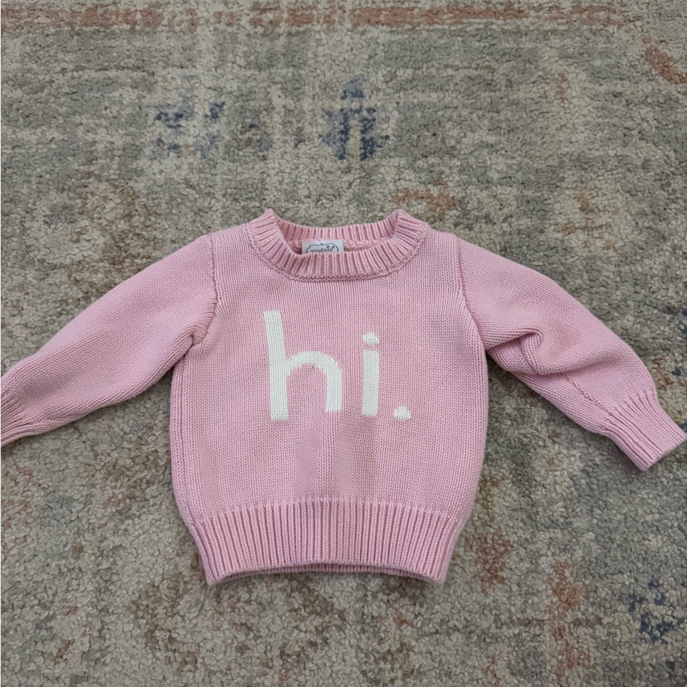 Mud Pie Pink Baby Sweater